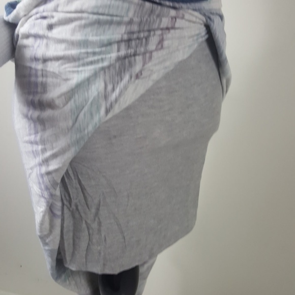 Dolan Anthropolgie Colorblock Slit Maxi Blue Dress - Picture 9 of 9